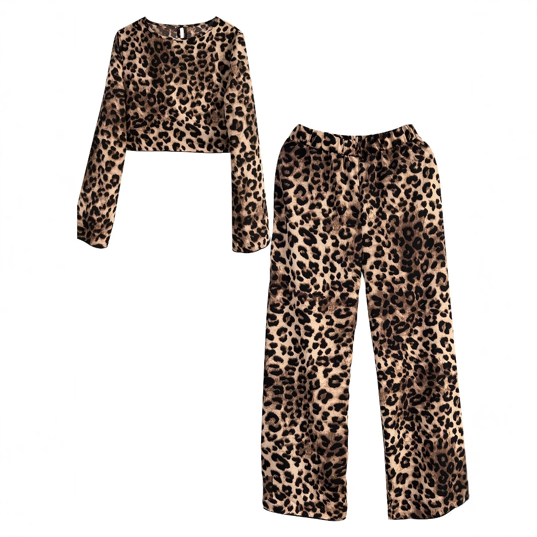 Leopard Print Casual Set