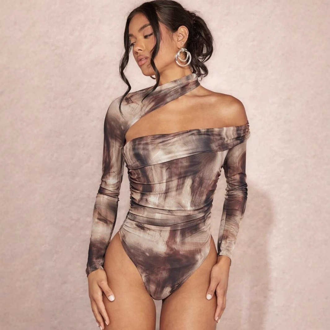 Casava Retro Print One-Piece Top