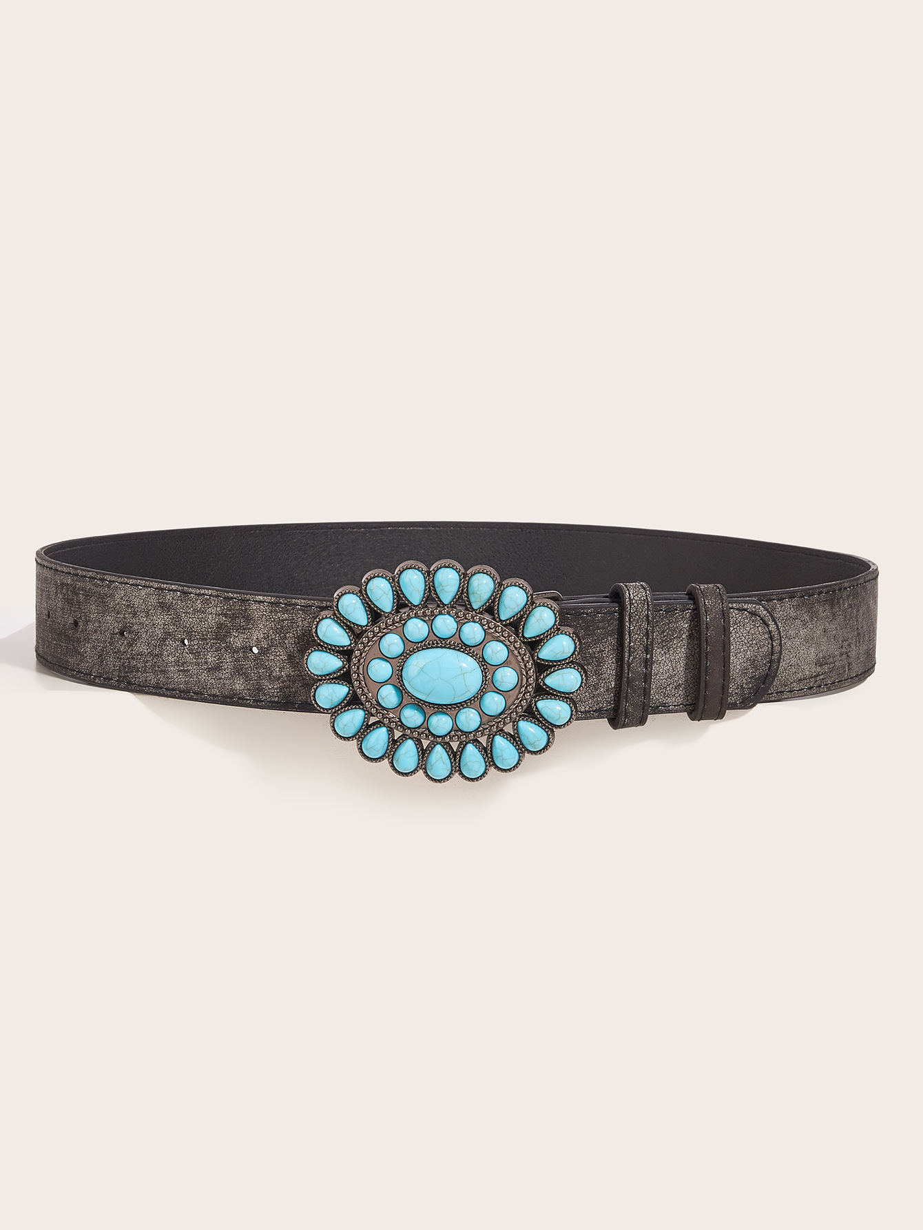 Retro Rose Pattern Belt