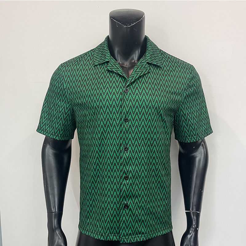 Casual Short Sleeve Polyester Blouse With Printing