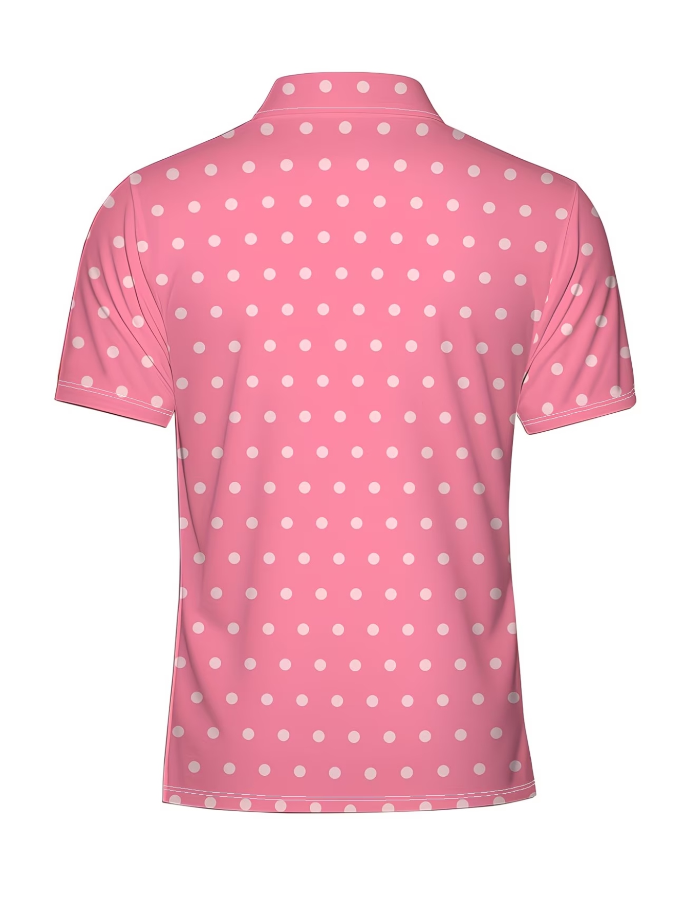 3D Print Casual Short Sleeve Elastane Polo Shirt