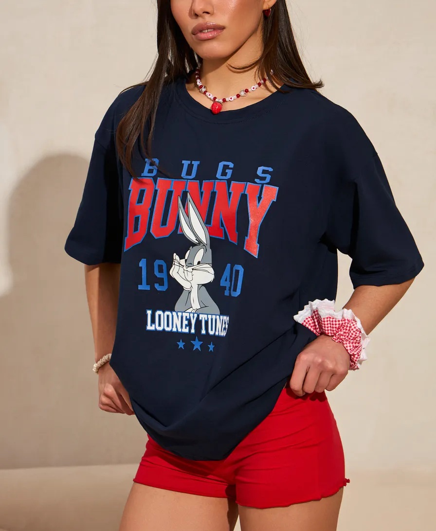 Simple Style Rabbit T-shirt For Women