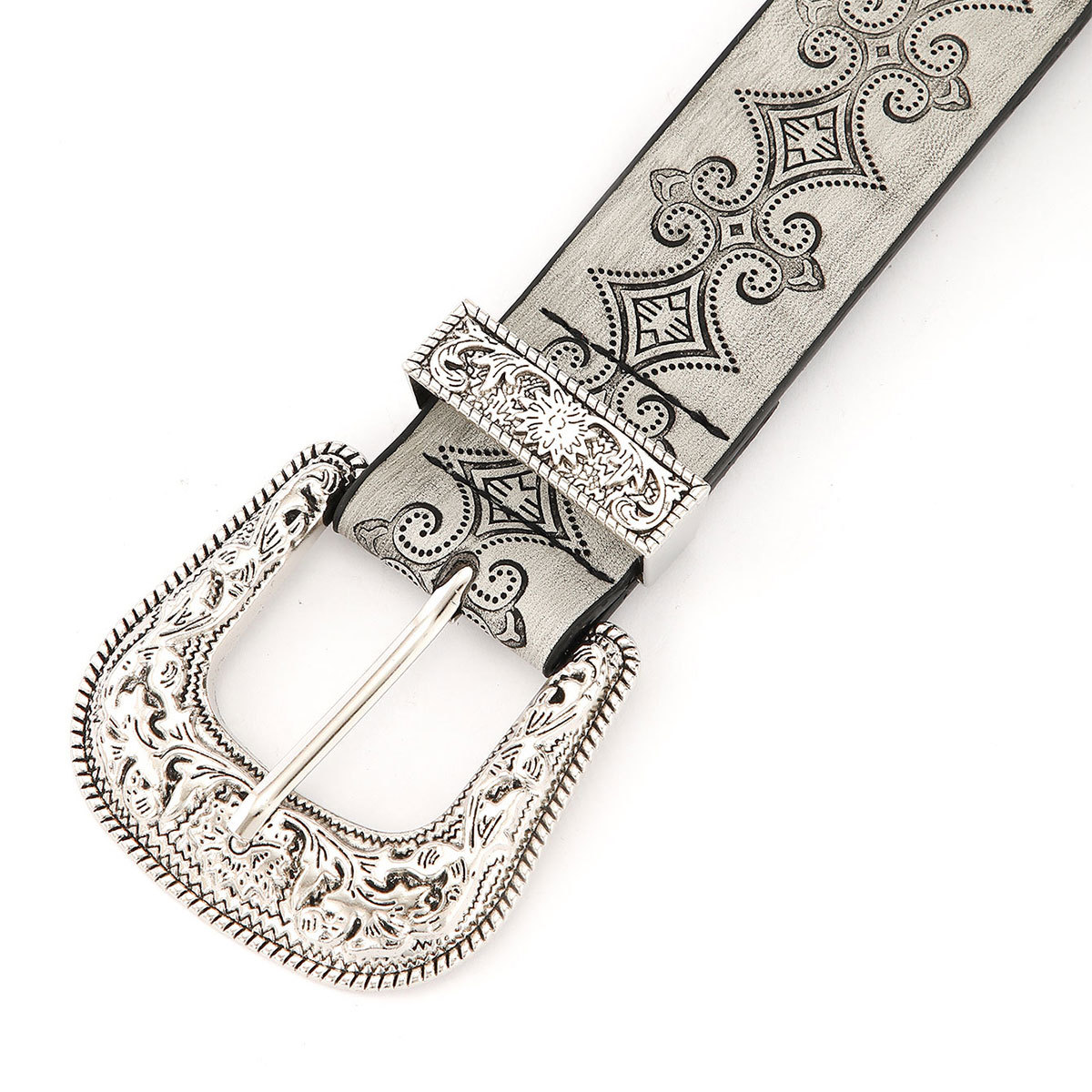 Pu Leather Women's Leather Belt With Wiped Color Surface