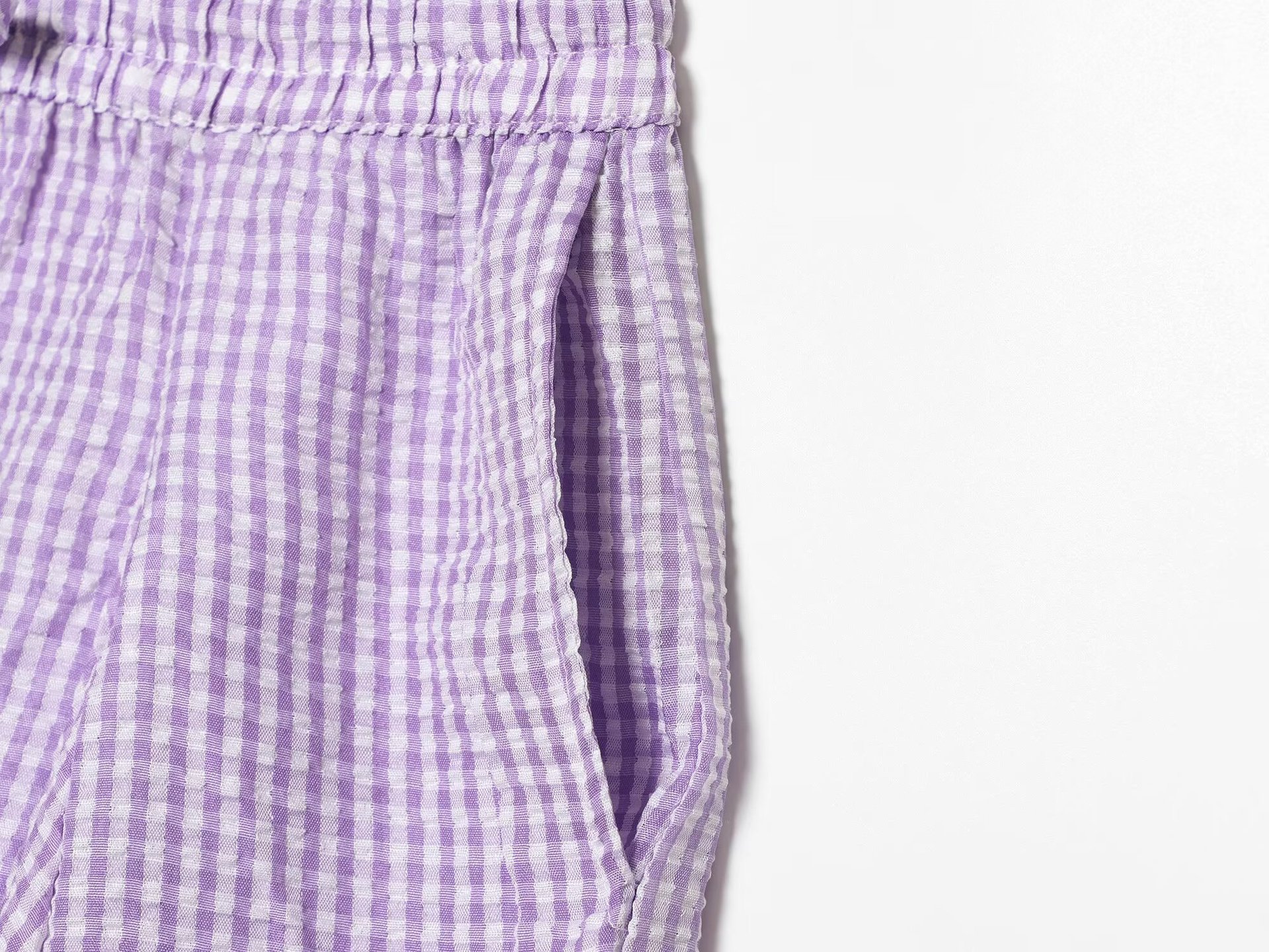 Plaid Loose Fit Women's Shorts With Mid Waist