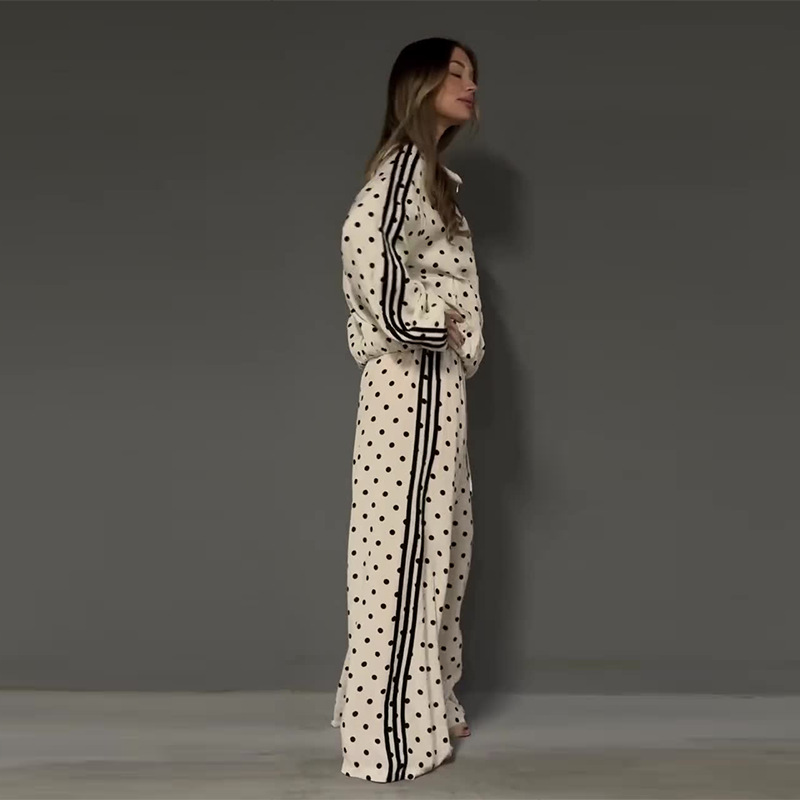 Polka Dots Pant Co-ord Set