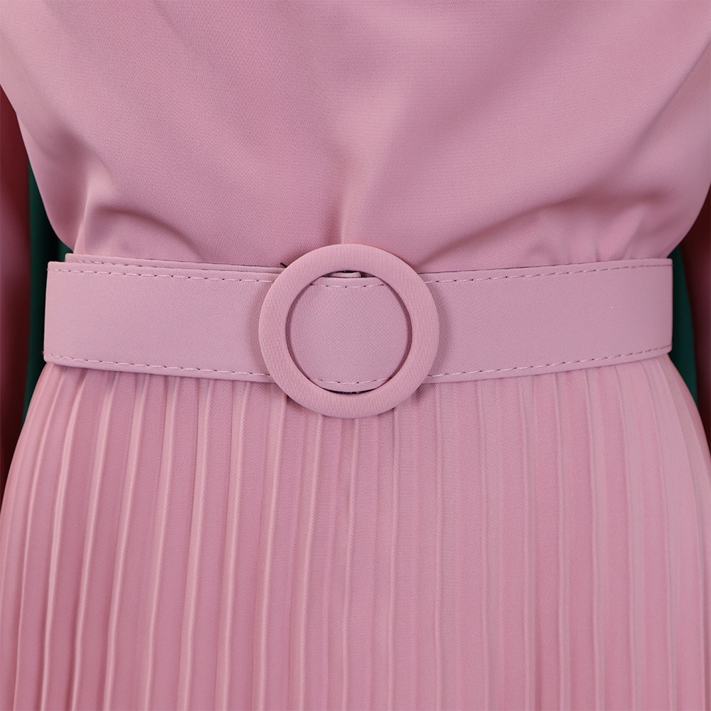 Elegant Solid Color Regular Dress