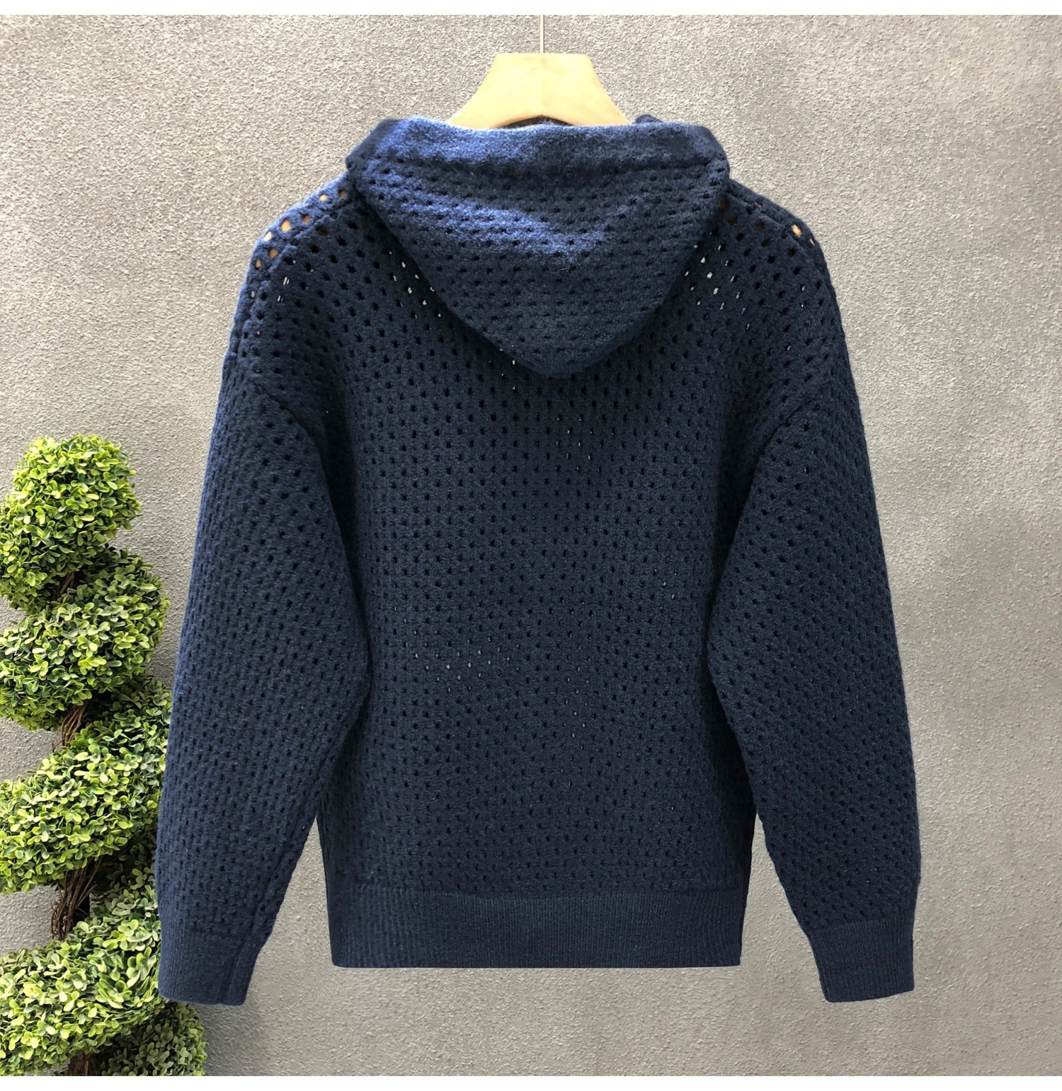 Knitwear Long Sleeve Polyester Hoodie