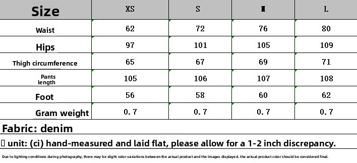 Full Length Pants For Women In Denim Cotton Fabric With Belt Detail size guide