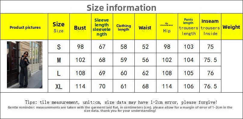 Sport Wide Leg Pants Co-ord Set size guide