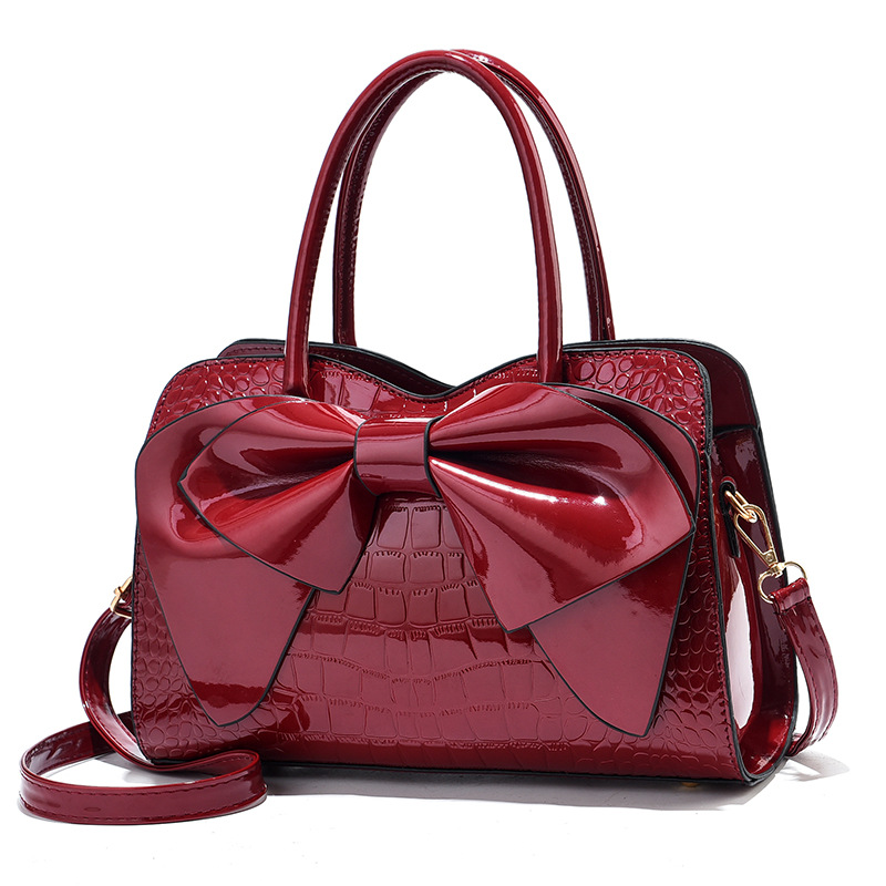 Vintage Style Large Solid Color PU Leather