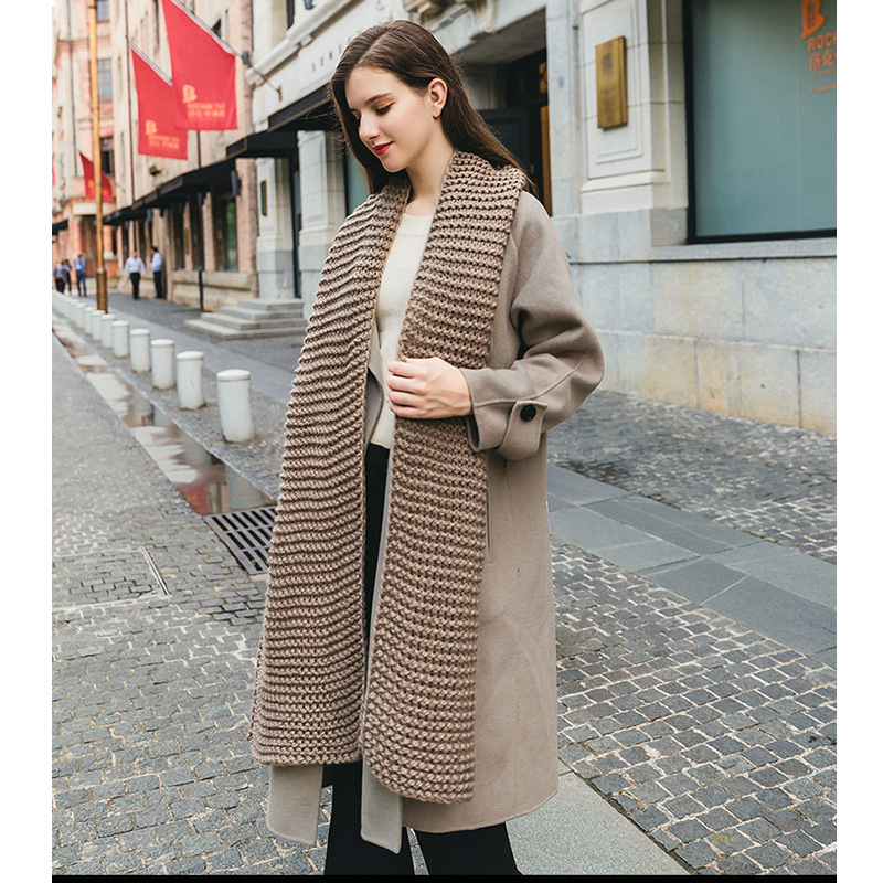 Casava Coarse Wool Scarf
