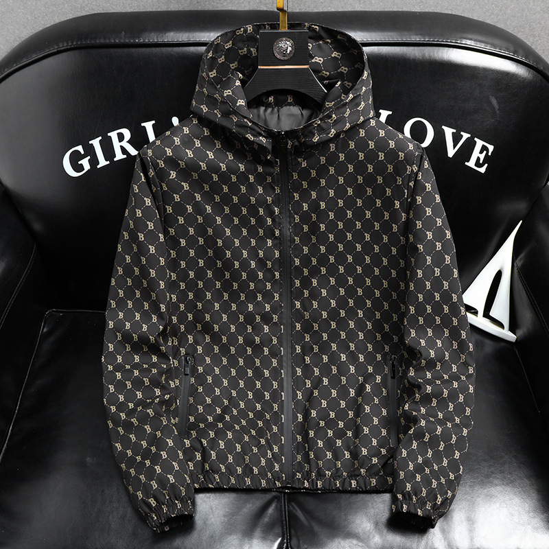 Stripe Jacket With Zipper