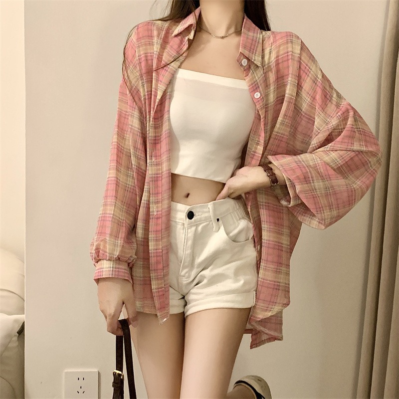 Lattice Long Sleeve Women's Shirt