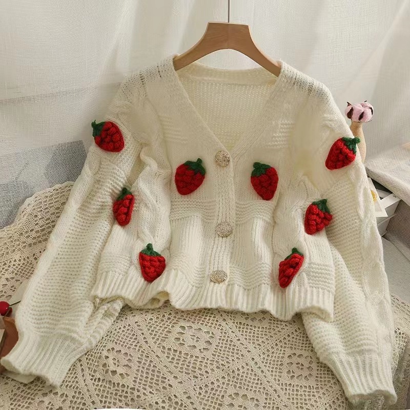 Embroidered Casual V-neck A-line Coat
