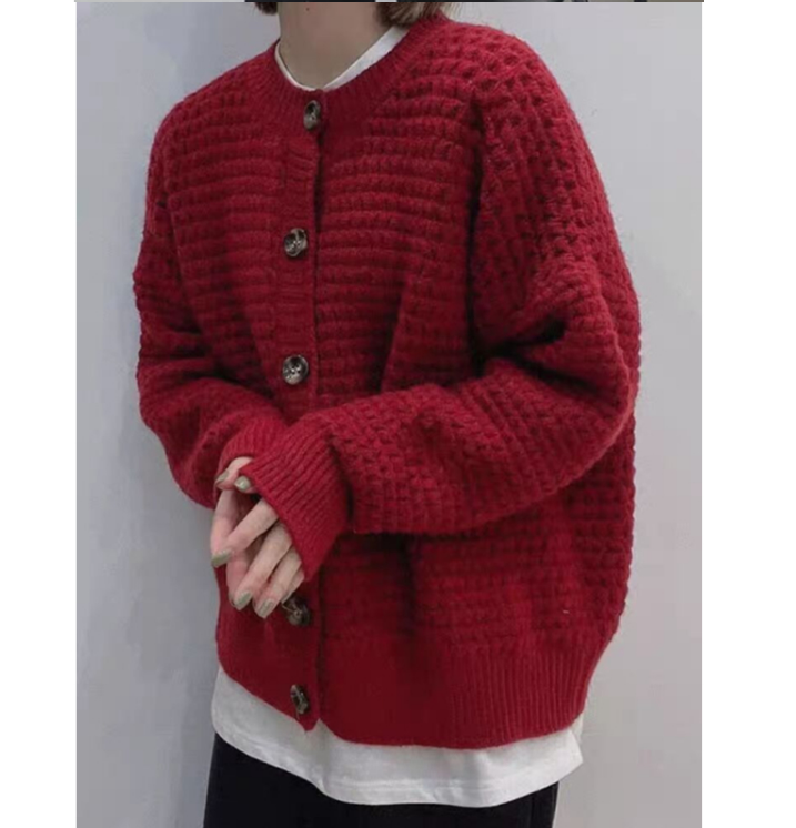 Knit Cardigan With Long Sleeves
