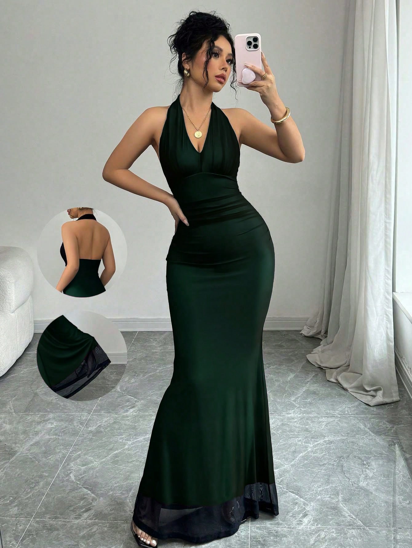 Casava V-neck midi dress