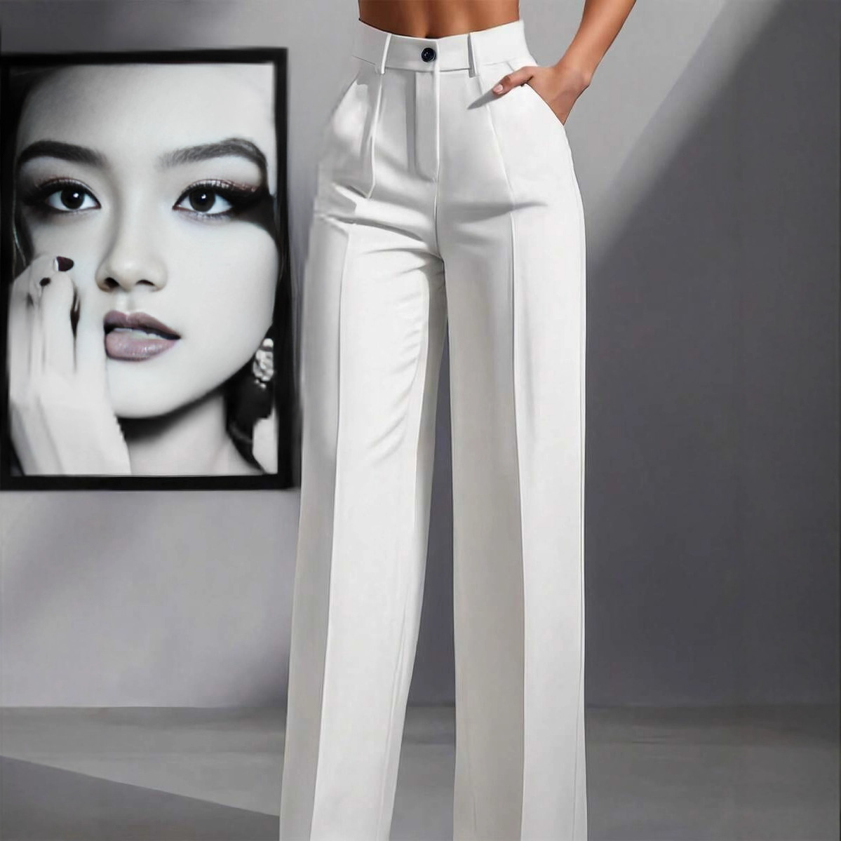 Casual Full Length Dress Pants