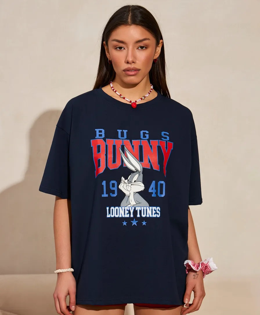 Simple Style Rabbit T-shirt For Women