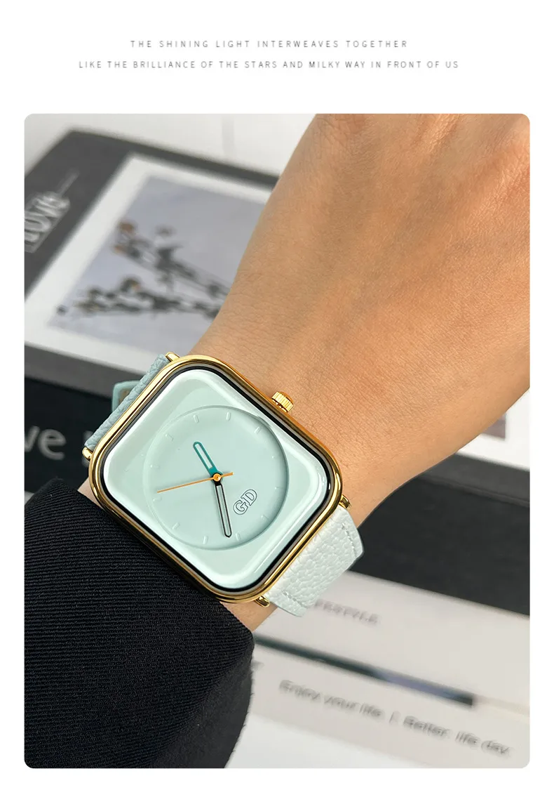 Quartz Watch For Women With Silica Gel Strap