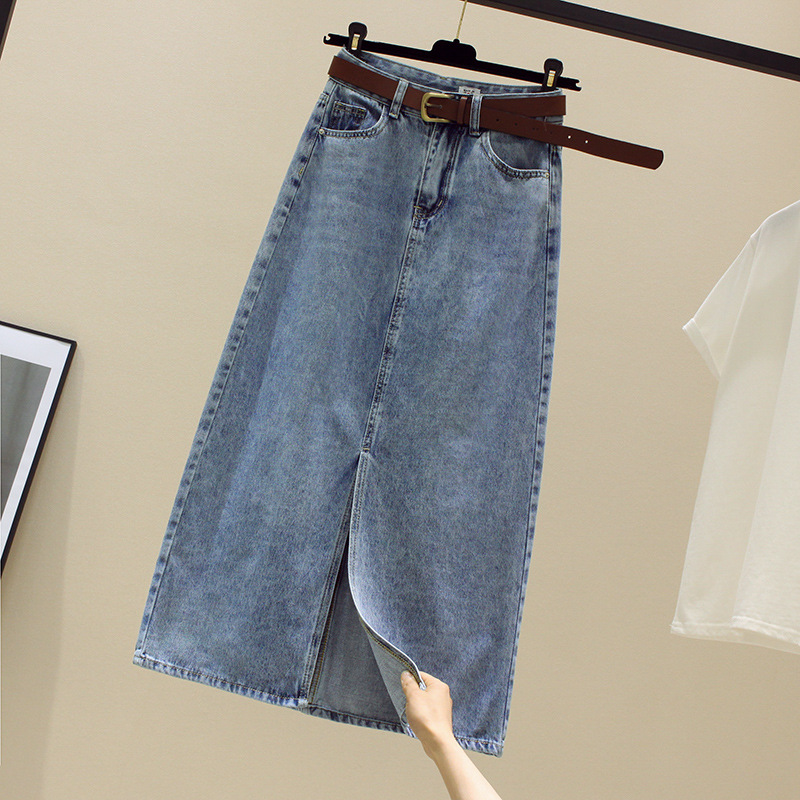 Casava Split Denim Skirt