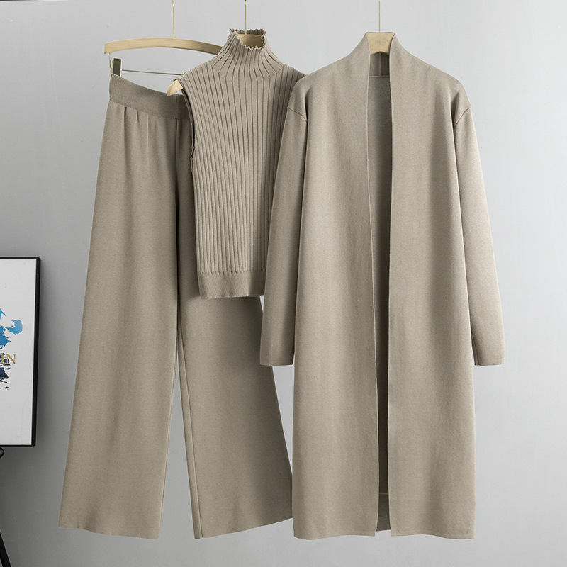 Casava Loose Knitted Three-Piece Set